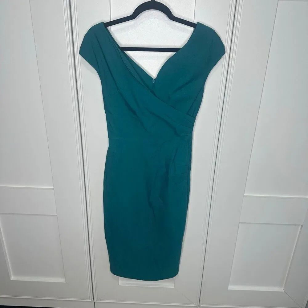New MUXXN Boutique teal dress Size Small. Sheath Pencil Career Cocktail Dress (H